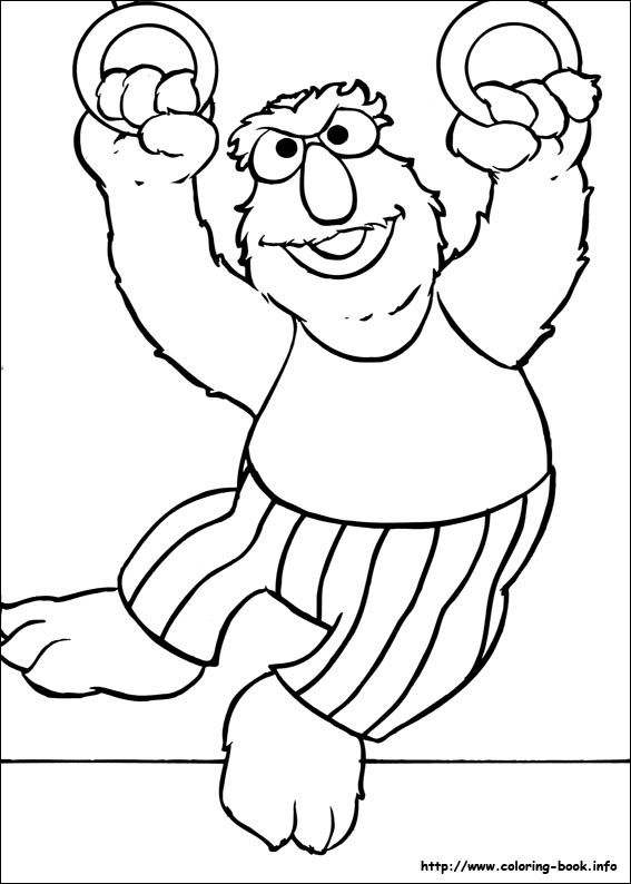 Sesame Street coloring picture